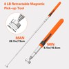 Halinuia Pack of 2 Telescopic Magnetic Sticks, Telescopic Magnetic, Flexible