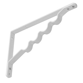 Wake Sangyo TK-102 Hanger Bracket, White, 8.3 inches (210 mm), Shelf Bracket, Placing, Hanging, 2 Functions, Pack of 1