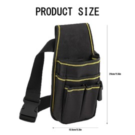 Werkzeugtasche Mit Gürtel,Multi-Purpose Werkzeughalter Organizer,Werkzeugtasche Gürtel Klein, Elektriker Werkzeuge Tasche Für Schreiner Elektriker Techniker,Techniker Werkzeugaufbewahrung