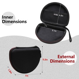 LTGEM Case Compatible with Sony MDR-ZX110 / MDRZX110AP / MDRZX110NC / MDR-ZX310AP ZX Series Wired On-Ear Headphones, Black(Case Only)