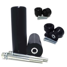 Shogun USA Made Yam YZF-R3 YZF R3 Also Fits ABS Models 2015 2016 2017 2018 Black Complete No Cut Frame Slider Kit Includes No Cut Frame Sliders Swing Arm Spools and Bar Ends - 755-6129