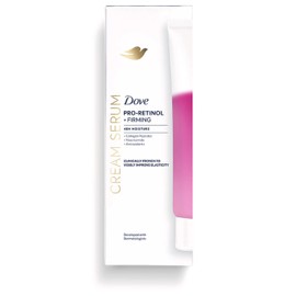Dove Cream Serum Pro-Retinol + Firming for Elasticity and Firmness,with Collagen Peptides, Niacinamide and Antioxidants, 8 oz
