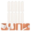 WOONEKY 10 Pack White Essential Oil Refillable Aromatherapy Tubes Compact
