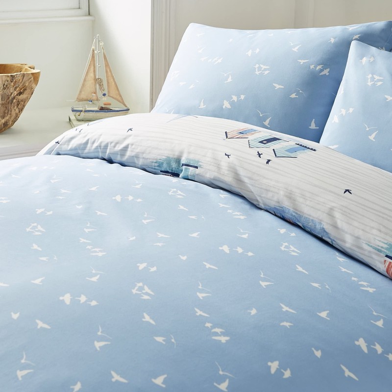 Fusion - Beach Huts - Duvet Cover Set - Double