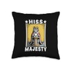 Cat Hiss Majesty Cat Scratching Post Tree Cat Throw Pillow