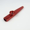 Metal Kazoo Flute Diaphragm Mouth Harmonica wind Instrument, Red