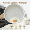 SENSARTE Nonstick Ceramic Frying Pan Skillet, 9.5 Inch Omelet Pan,