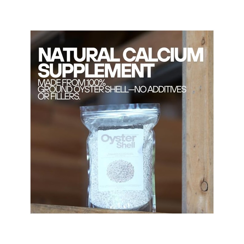 Organic Oyster Shell Calcium Supplement - Crushed Shells for Plants,