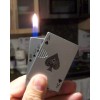 Ace of Spades Sliding Card Lighter Butane Flame Casino Refuellable