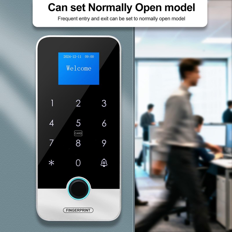 AccessShield Waterproof Smart Home Security Systems Fingerprint,Password,Tuya Remote Unlock,IC Keychain