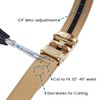 Derss Belts for Men, Tonywell Leather Ratchet Belt Adjustable Trim