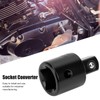 2Pcs Socket Adapter, Ratchet Wrench Converter, High Carbon Steel Socket