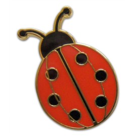 3-Piece LadyBug Lady Bug Pride Lapel Pin Hat Pin & Tie Tack Set with Clutch Back by Novel Merk