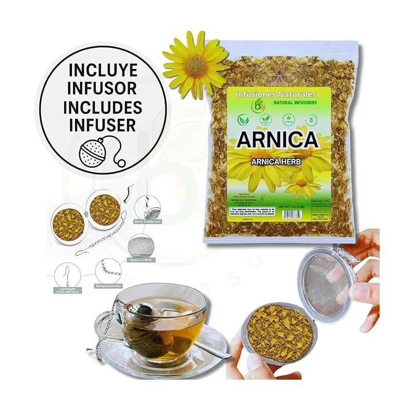 BEXPERTSUSA Store Arnica Flor Herbal Tea – 4 oz (113g)