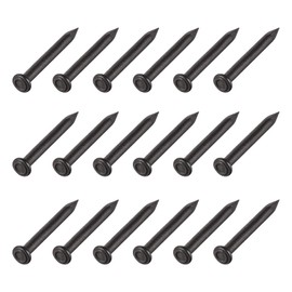 METALLIXITY Wall Cement Nails (2 x 20 mm) 300 Pieces Carbon Steel Hardware Nails - for Home Maintenance DIY Woodworking Black