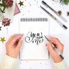 Premium Black Gel Pens, [0.5mm] Extra Fine Point Pens Smooth