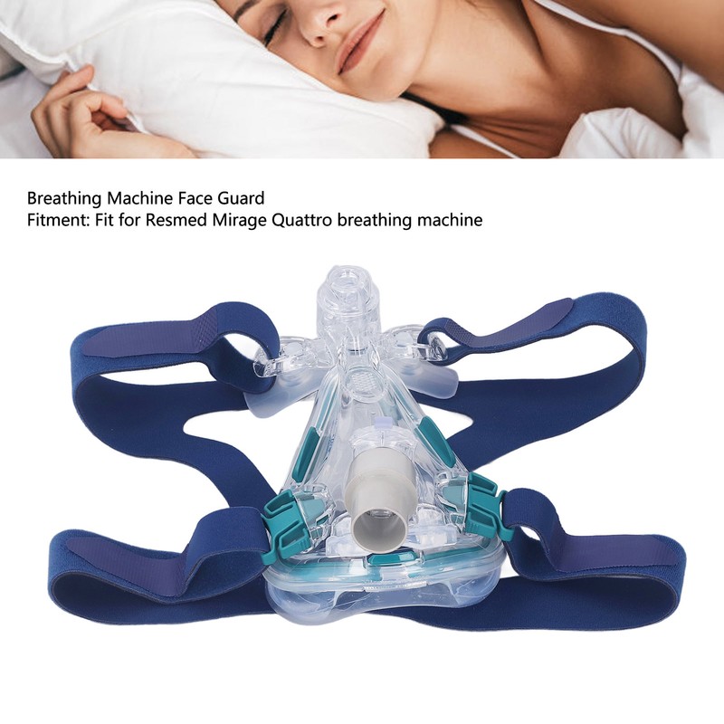 Breathing Machine Face Guard with Headgear Silicone Cushion Replacement Accessory