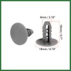 Motoforti 50PCS 8mm Hole Gray Plastic Rivet Door Push in