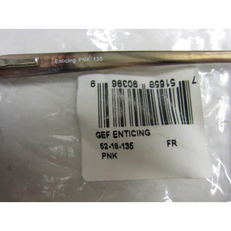 GEOFFREY BEENE EYEGLASS FRAMES Style ENTICING in PINK 52--18-135 W/