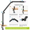 Overhead Phone Camera Mount, 37.4" Long Camera Desk Mount Webcam