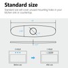 Sink Hole Cover, Escutcheon Plate Stainless Steel Deck Plate for