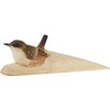 Wildlife Garden WG587 Wren Door Stop - Hand Carved