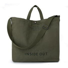 Huwzder Women Large Canvas Tote Handbags Casual Shoulder Work Bag Crossbody Top Handle Bag Cross-body Handbags (Green)