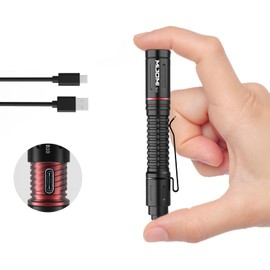 MIJOMI B10 Pen Flashlights 330 Lumen Rechargeable LED Pocket Pen Light 3 Modes with Clip IPX4 Waterproof for Inspection, Work, Repair, Camping