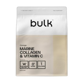 Bulk Marine Collagen and Vitamin C Powder, Orange, 250 g