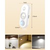 SZOKLED LED Motion Sensor Puck Lights, Rechargeable Under Cabinet Lights,