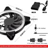 Wnatn Kit De 3 Ventiladores Pc,120mm 1200rpm Disipador Rgb