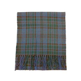 USA Kilts Irish County Wicklow Wool Tartan Plaid Scarf Made In Scotland