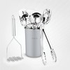 Avador® Premium Set of 10 Stainless Steel (GREY HOLDER) Kitchen