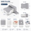 14-Inch Knee Pillow for Side Sleepers – Large Memory Foam