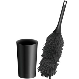 Elecom AVD-TVBR03ASC Anti-Static Dusting Cleaning Brush, Strong, Storage Case Included, Black