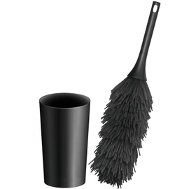 Elecom AVD-TVBR03ASC Anti-Static Dusting Cleaning Brush, Strong, Storage Case Included, Black