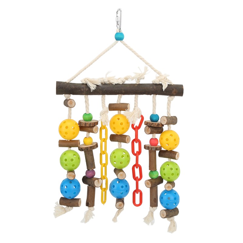 Wooden Parrot Chewing Blocks Safe Bite Resistant Large Parrot Bite