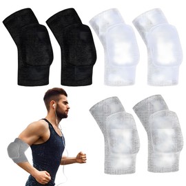 JZS Elbow Protector Strap Pair, Breathable Anti-Collision Sponge Pads for Tennis, Volleyball, Golf, Knee & Tendonitis Support, for Kids, Men, Women, Elderly