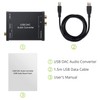 Aswalling USB to SPDIF Coaxial and 3.5mm Headphone Jack Converter