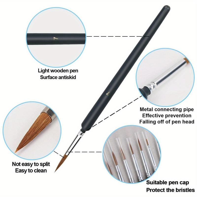 Micro Brush Set, 11pcs/set Fine Detail Nib Brush Set with