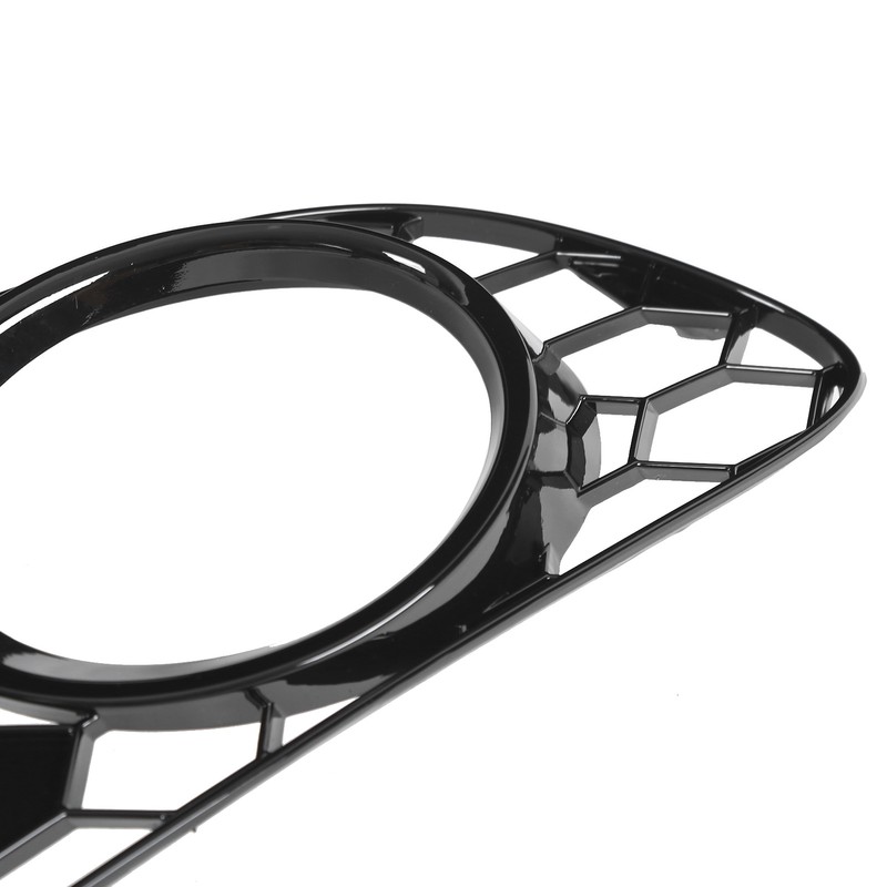 2pcs Front Bumper Fog Light Grille 5K0853665 Black Mesh Replacement