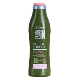 Salon In Recamier Green Forest Moisturizing Natural Hair Shampoo with Argan & Jojoba Oil for Dry & Damaged Hair, Sulfate-Free 10.1 OZ