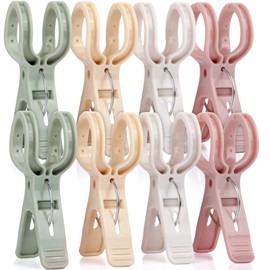 Clothespins, Rod Pins, 8 Pieces, Clothespins, Clothespins, Clothespins, Rod Pinches, Futon Scissors, Plastic, Room Drying, Outdoor Drying, Non-slip, Windproof Type