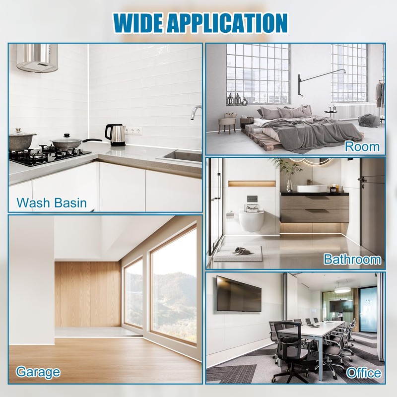 YESSZ Flexible Molding Trim,White Self Adhesive Wall Trim Mini Peel
