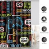 Aimego Game Gaming Kids Shower Curtain - Video Games Gamepad