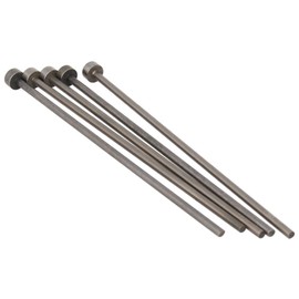 Utoolmart 3/32" Dia Round Tip Steel Straight Ejector Pin Punch 4 inch Long Silver Gray 5pcs