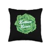 Lettuce Lover Lettuce Healthy Vegetable Throw Pillow