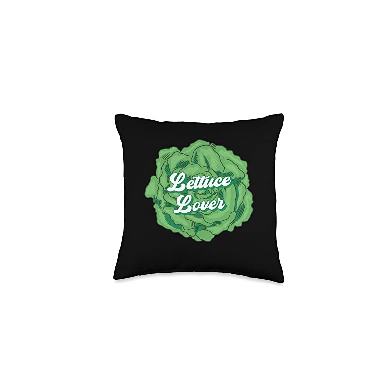 Lettuce Lover Lettuce Healthy Vegetable Throw Pillow