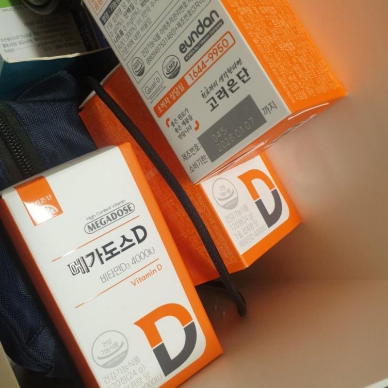 Korea Eundan Megadose D Vitamin D3 4000IU 120 tablets x