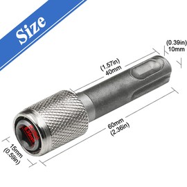 Eyech 5Pcs SDS-Plus Drill Chuck Adapter, 6.35mm 1/4 Inch Hex Socket Screwdriver Drill Bit Holder Converter for Electric Hammer Drills